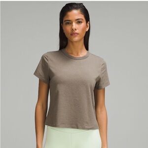 Lululemon Classic-Fit Cotton Blend T-Shirt Nomad Sz 6